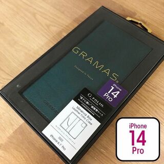 グラマス(GRAMAS)の本革 GRAMAS iPhone14Pro イタリア バケッタ製法 GR 手帳型(iPhoneケース)