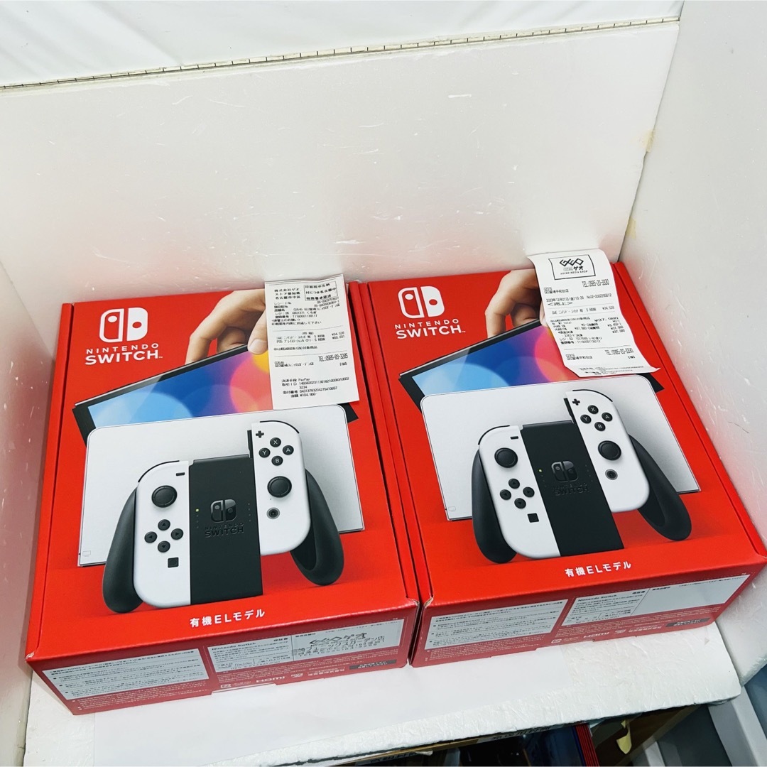 新品☆ Nintendo Switch★有機ELモデル★2台セット☆レシート付きのサムネイル