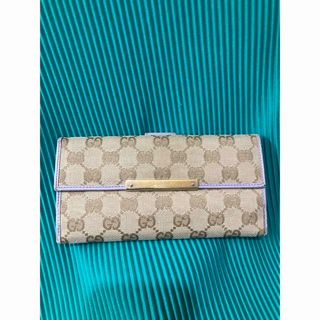 グッチ(Gucci)のうらしま様、グッチ　財布　長財布　パープル　可愛い　紫(財布)