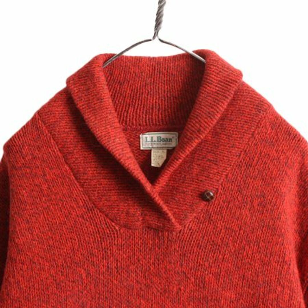 お歳暮 人気 L.L.Bean - 80s USA製 エルエルビーン ショールカラー ウール 男性用