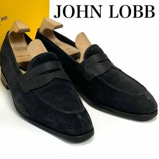 ジョンロブ(JOHN LOBB)の【美品】JOHN LOBB LOPEZ スエード コイン ローファー　ビジネス(ドレス/ビジネス)