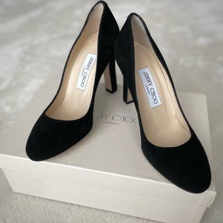 ジミーチュウ(JIMMY CHOO)のJIMMY CHOO ブラックヒールパンプス ジミーチュウ 美品 (ハイヒール/パンプス)