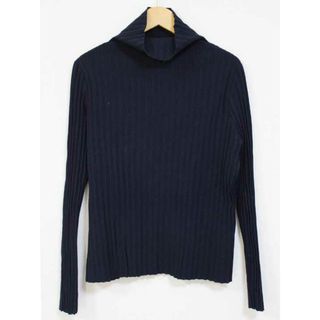 アドーア(ADORE)の【秋物 新入荷】☆ADORE/アドーア☆プリーツハイネックニット/セータ/無地/長袖 ネイビー/紺 レディース 38【中古】秋冬 720132(ニット/セーター)