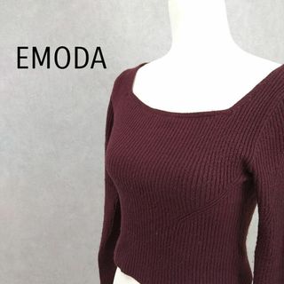 エモダ(EMODA)の【古着】EMODA 2wayショートリブニット(ニット/セーター)