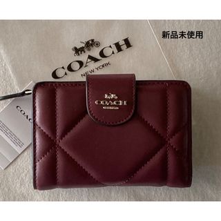 コーチ(COACH)のCOACH コーチ　二つ折り財布　キルティング　ナッパレザー　CM997(財布)