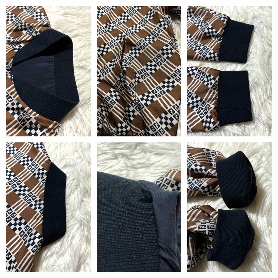 FENDI - 本物 極美品 フェンディ ズッカ柄 ZIP UP ブルゾン FENDI - 本物 極美品 フェンディ ズッカ柄 ZIP UP ブルゾン