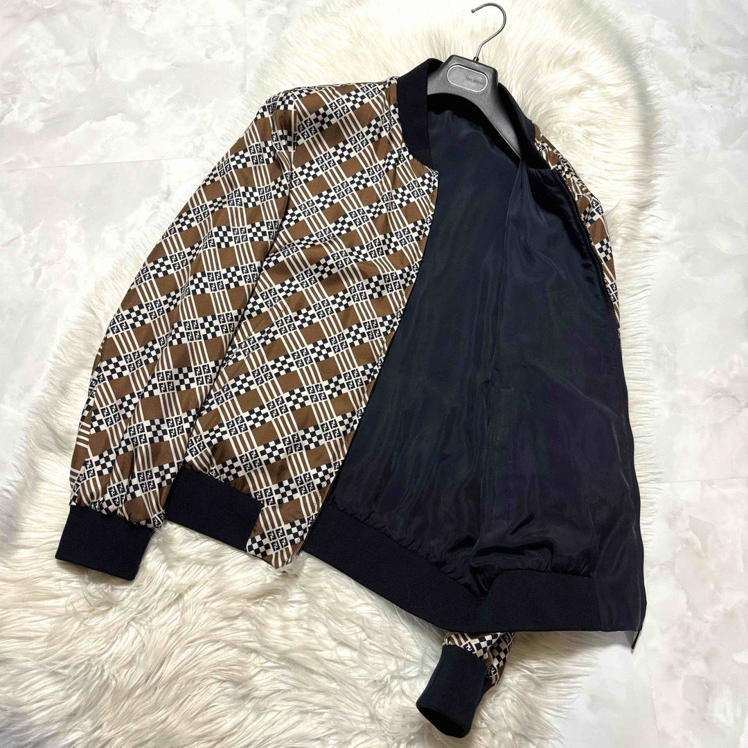 FENDI - 本物 極美品 フェンディ ズッカ柄 ZIP UP ブルゾン FENDI - 本物 極美品 フェンディ ズッカ柄 ZIP UP ブルゾン