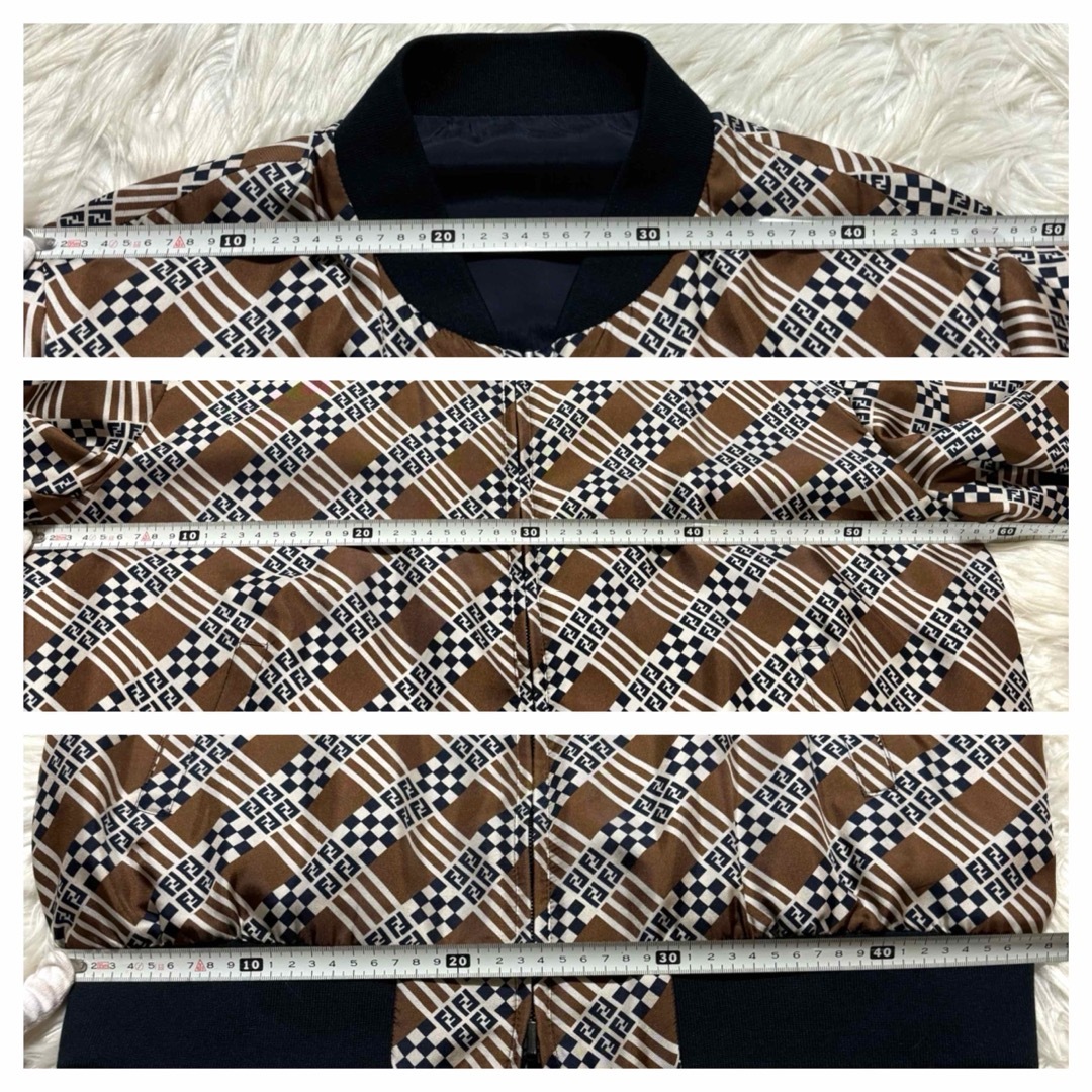 FENDI - 本物 極美品 フェンディ ズッカ柄 ZIP UP ブルゾン FENDI - 本物 極美品 フェンディ ズッカ柄 ZIP UP ブルゾン