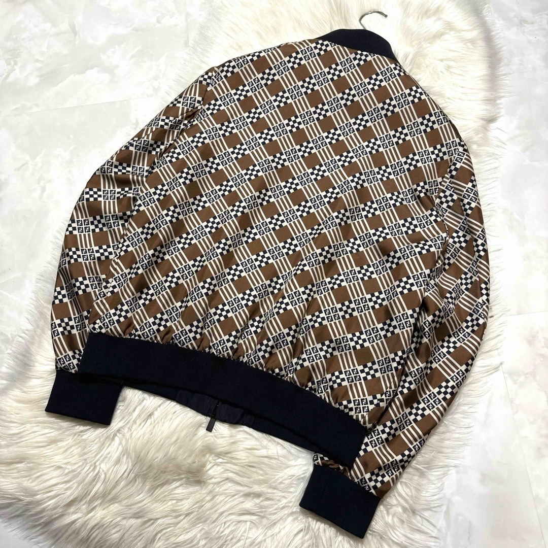 FENDI - 本物 極美品 フェンディ ズッカ柄 ZIP UP ブルゾン FENDI - 本物 極美品 フェンディ ズッカ柄 ZIP UP ブルゾン