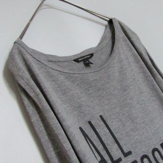 バナナリパブリック(Banana Republic)のBANANA REPUBLIC　バナナ・リパブリック　ロゴ入りロングシャツ(Tシャツ(長袖/七分))