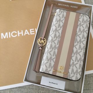 マイケルコース(Michael Kors)の新品★マイケルコース 定価13,530円 レザー iPhone 14 ケース (iPhoneケース)