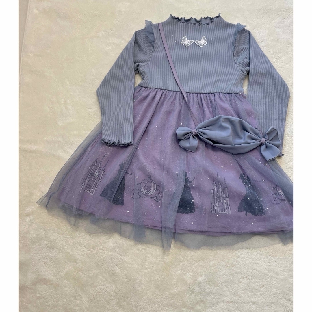 Right-on(ライトオン)のDisneyシンデレラ ワンピース キッズ/ベビー/マタニティのキッズ服女の子用(90cm~)(ワンピース)の商品写真