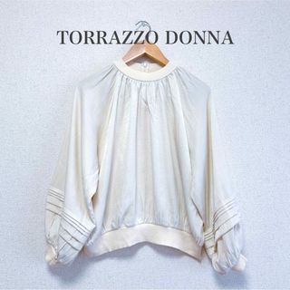 トラッゾドンナ(TORRAZZO DONNA)のTORRAZZO DONNA ふんわり袖 トップス(カットソー(長袖/七分))