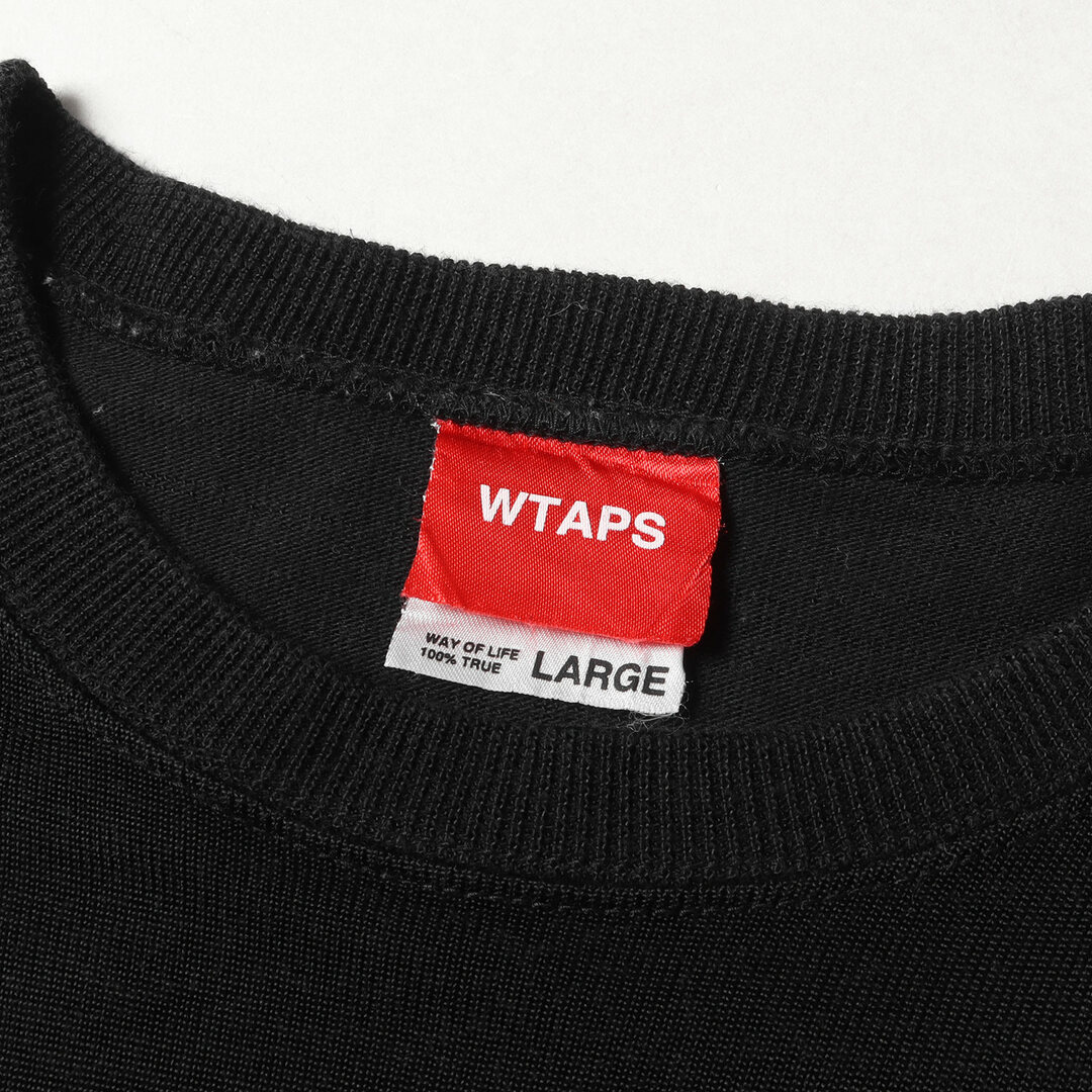 W)taps - WTAPS ダブルタップス Tシャツ サイズ:L ロゴ プリント 7分袖
