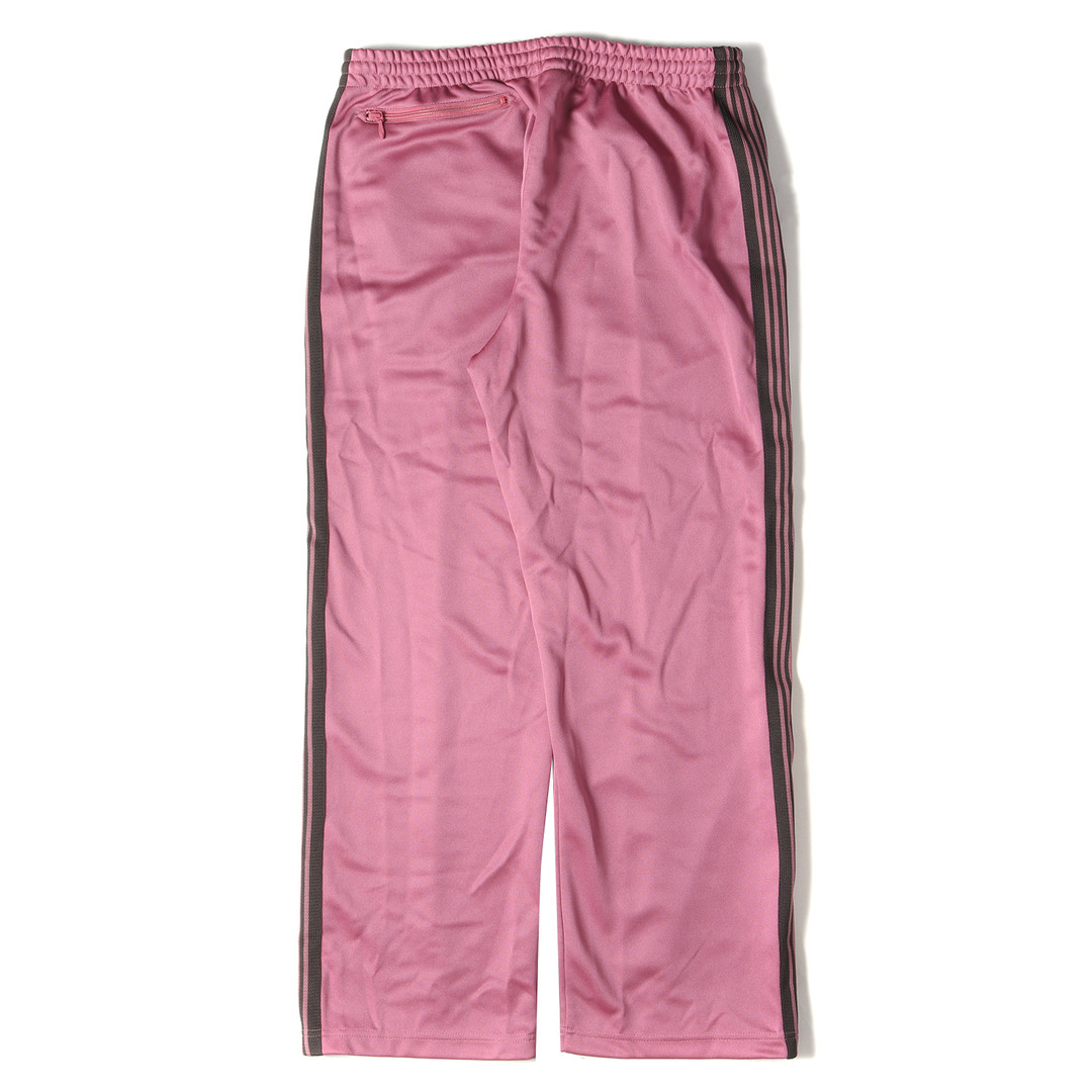 Needles(ニードルス)の美品 NEEDLES ニードルズ パンツ サイズ:L 23SS サイドライン トラック パンツ Track Pant Poly Smooth MR286 ジャージ パピヨン 刺繍 スモークピンク 日本製 ネペンテス ボトムス ズボン【メンズ】【中古】 メンズのパンツ(その他)の商品写真