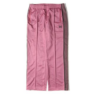 ニードルス(Needles)の美品 NEEDLES ニードルズ パンツ サイズ:L 23SS サイドライン トラック パンツ Track Pant Poly Smooth MR286 ジャージ パピヨン 刺繍 スモークピンク 日本製 ネペンテス ボトムス ズボン【メンズ】【中古】(その他)