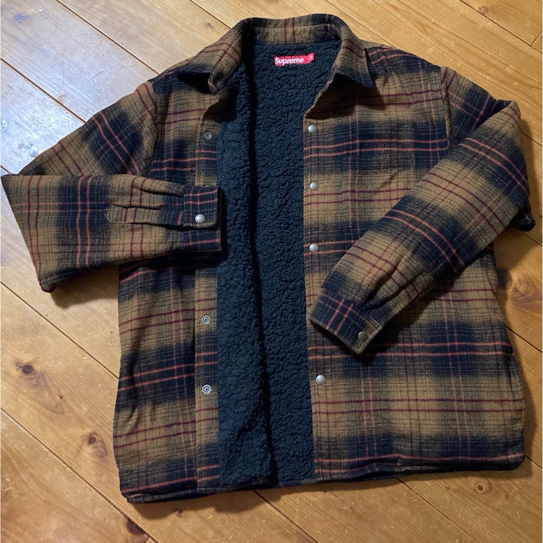 Supreme - Supreme Lined Flannel Snap Shirt Black Lの通販 by