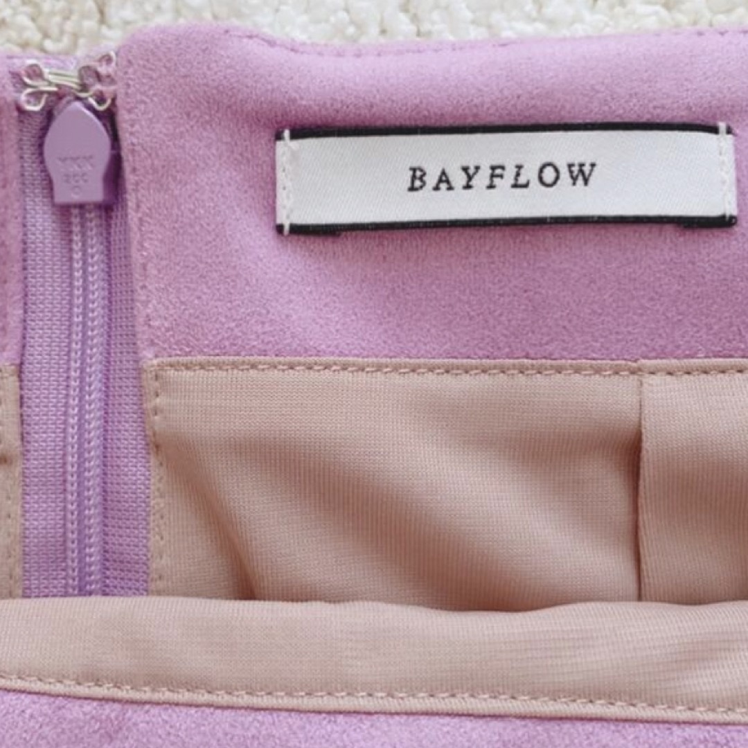 BAYFLOW(ベイフロー)の☆美品☆野沢和香×BAYFLOW フェイクスエードタイトスカート☆ レディースのスカート(ロングスカート)の商品写真