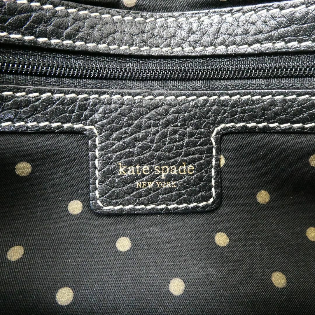 美品 kate spade new york シボレザー ワンショルダー バッグ