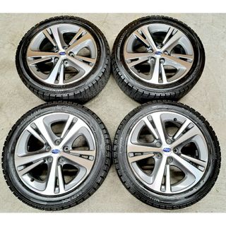 スバル(スバル)の【極上品】スバル レヴォーグ 純正ホイールタイヤ 215/50R17スタッドレス(タイヤ・ホイールセット)