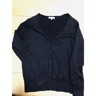 キレイデラボ(Kirei de Lab)のKiREi レディース　長袖　紺　V ネックカーディガンM(カーディガン)