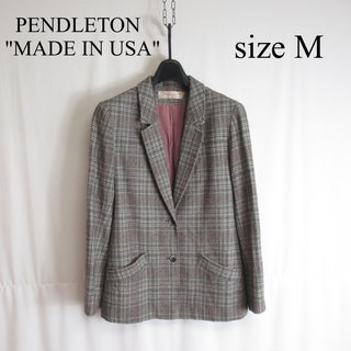ペンドルトン(PENDLETON)の60s PENDLETON グレン チェック テーラード ジャケット ブレザー(テーラードジャケット)