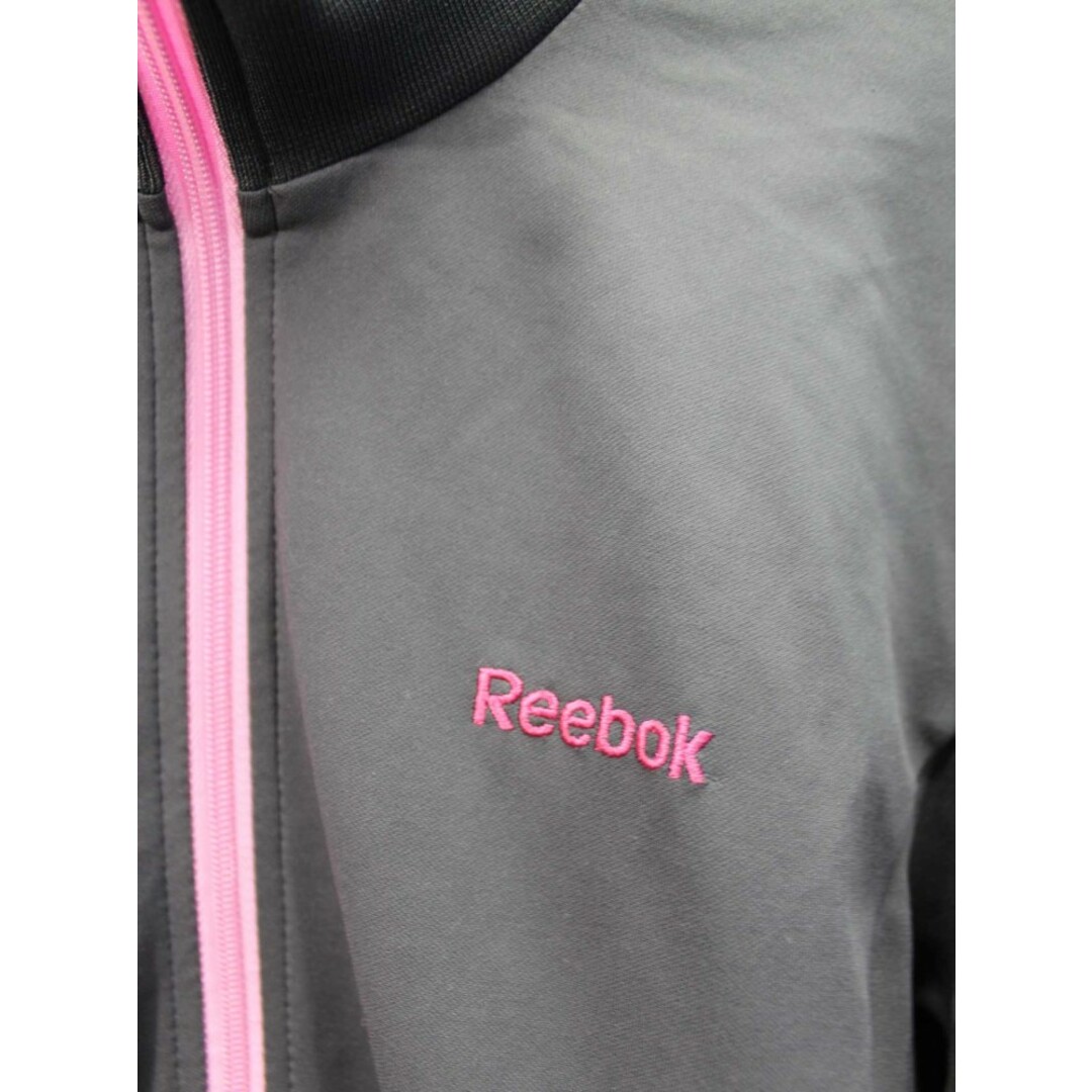 Reebok(リーボック)の【新入荷】▲Reebok/リーボック▲ジャージトップス/ジップアップ/カットソー グレー×ピンク レディース XL【中古】 春夏秋冬 411132 レディースのトップス(その他)の商品写真