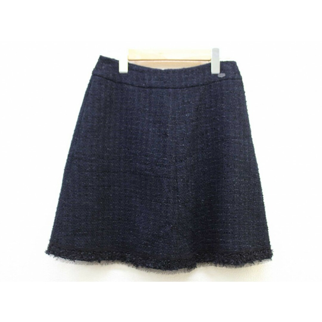 レディース【秋物 新入荷】♪FOXEY BOUTIQUE/フォクシーブティック♪クラシックツイードスカート/35282/膝丈 ネイビー/紺 レディース 38秋冬 011132