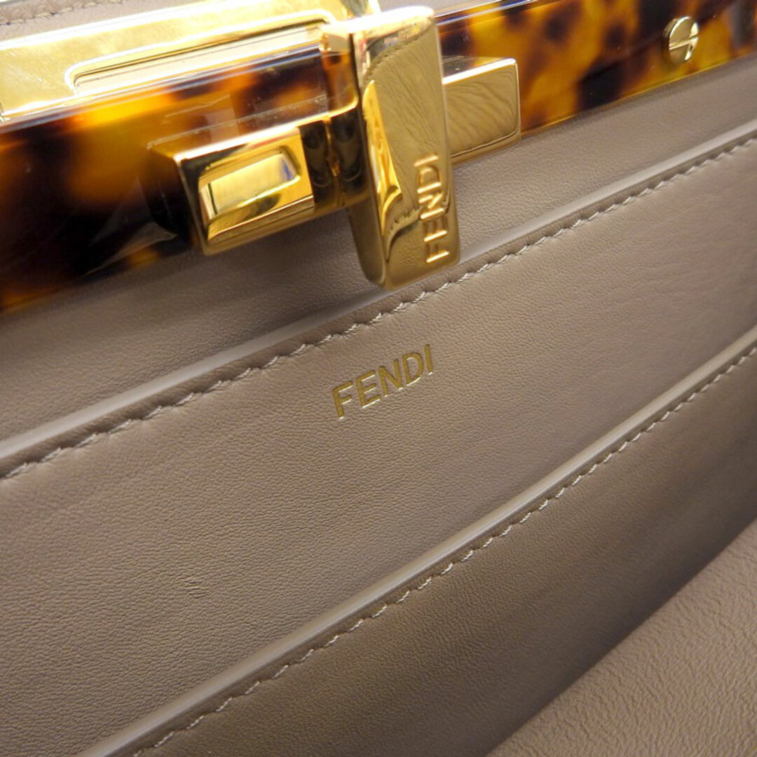 other(アザー)のフェンディ FENDI ピーカブー アイシーユー ミディアム 2WAYバッグ ハンド ショルダーバッグ レザー グレージュ 8BN321 中古 新入荷 OB1632 レディースのバッグ(ハンドバッグ)の商品写真