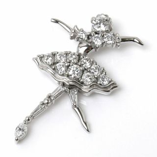 タサキ(TASAKI)のTASAKI タサキ Pt900プラチナ バレリーナ モチーフ ペンダントトップ ダイヤモンド1.09ct 5.1g レディース【中古】【美品】(その他)