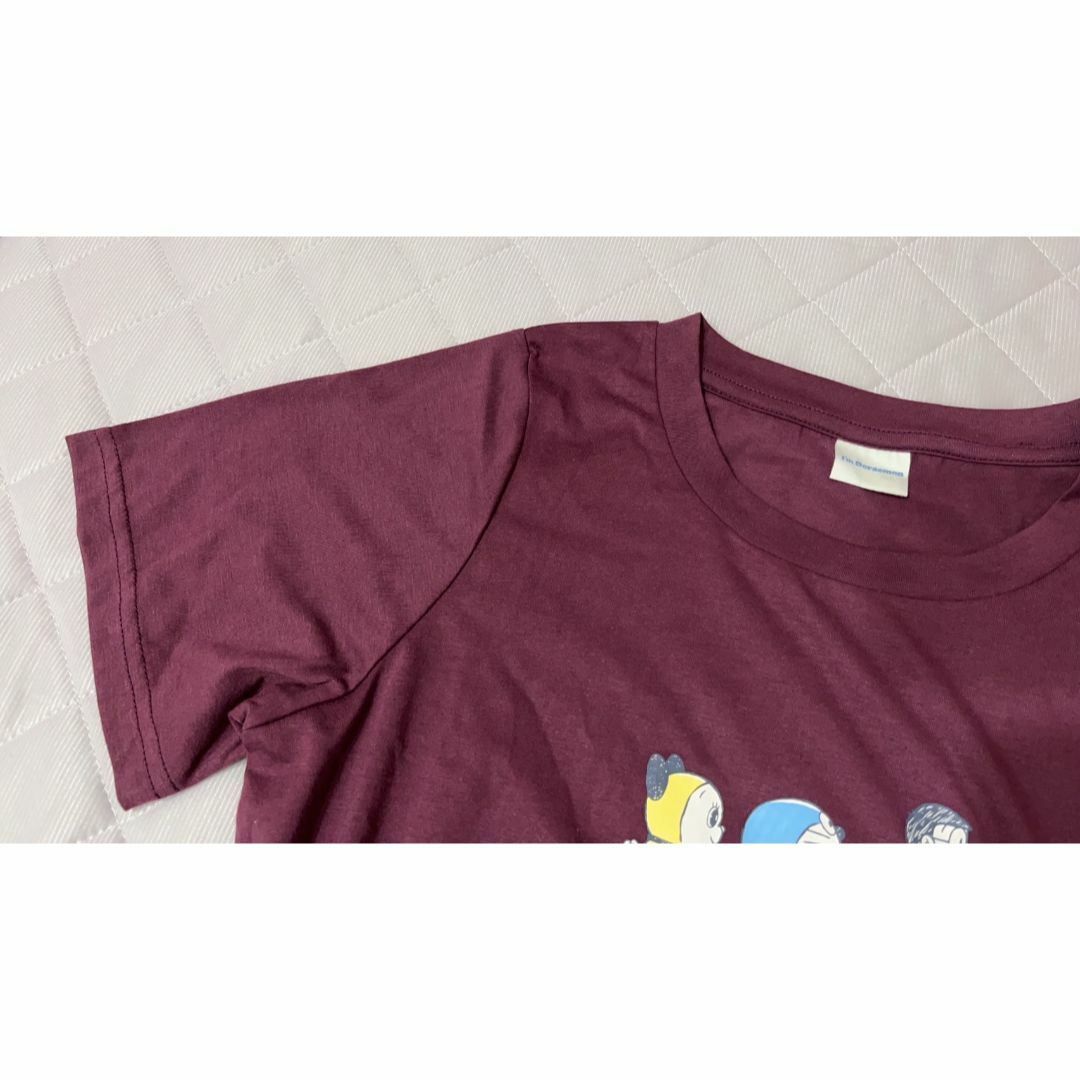 ドラえもん(ドラエモン)のI’mドラえもん＊おさんぽTシャツ＊パープル＊新品 レディースのトップス(Tシャツ(半袖/袖なし))の商品写真