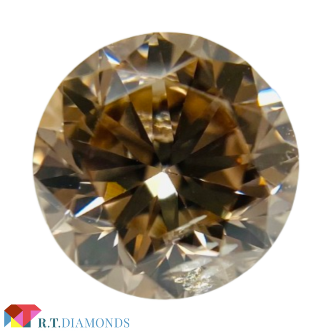 FANCY LIGHT BROWN 1.010ct RD/RT2374/CGL レディースのアクセサリー(その他)の商品写真