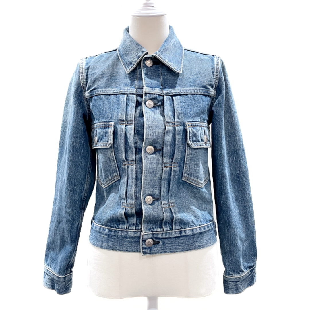 HYKE(ハイク)のHYKE デニムジャケット DENIM JAKET TYPE2 タイトフィット 定価3.5円 Gジャン ヴィンテージ加工 レディースのジャケット/アウター(Gジャン/デニムジャケット)の商品写真