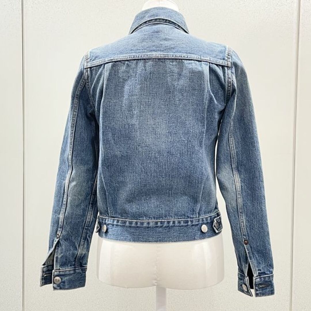 HYKE(ハイク)のHYKE デニムジャケット DENIM JAKET TYPE2 タイトフィット 定価3.5円 Gジャン ヴィンテージ加工 レディースのジャケット/アウター(Gジャン/デニムジャケット)の商品写真