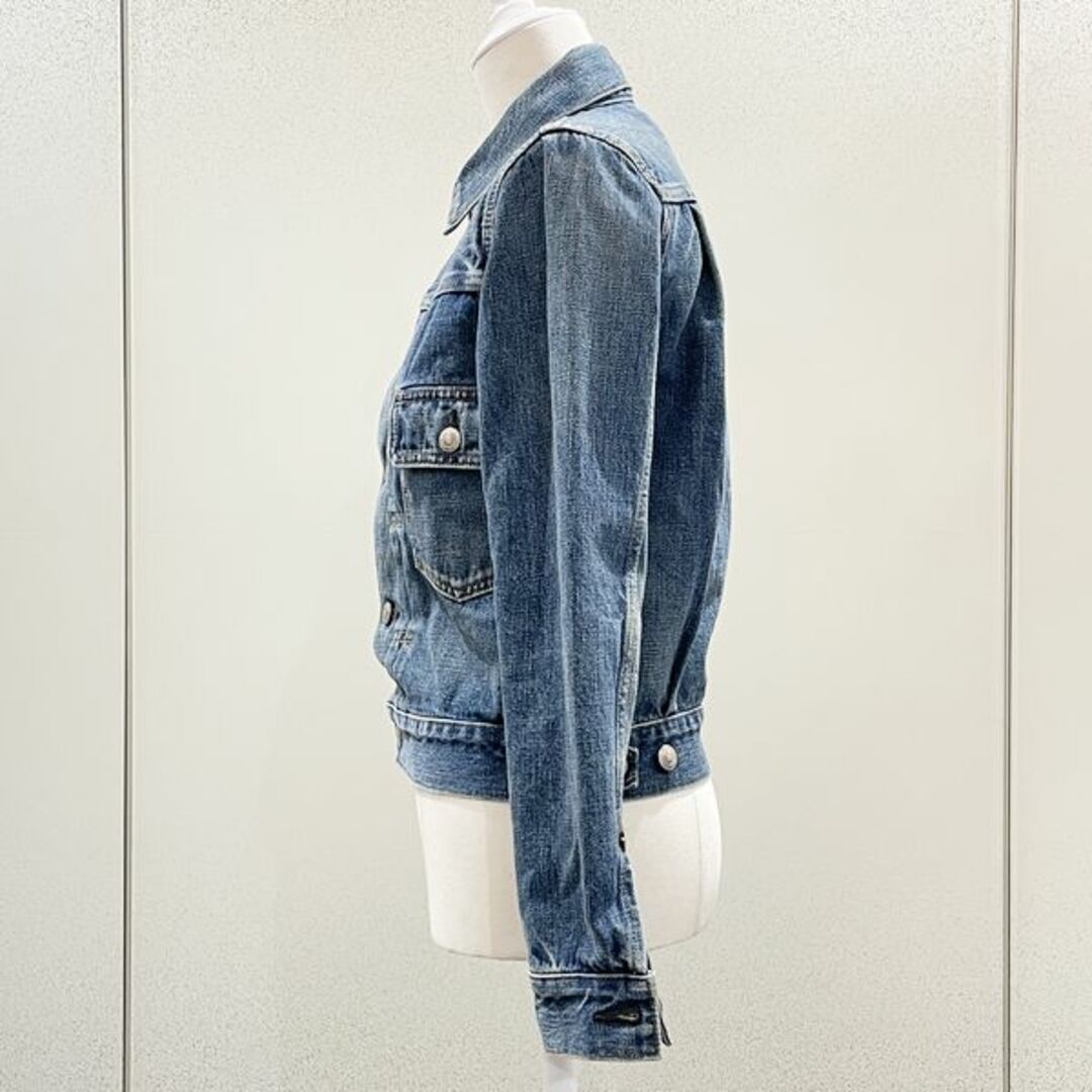 HYKE(ハイク)のHYKE デニムジャケット DENIM JAKET TYPE2 タイトフィット 定価3.5円 Gジャン ヴィンテージ加工 レディースのジャケット/アウター(Gジャン/デニムジャケット)の商品写真