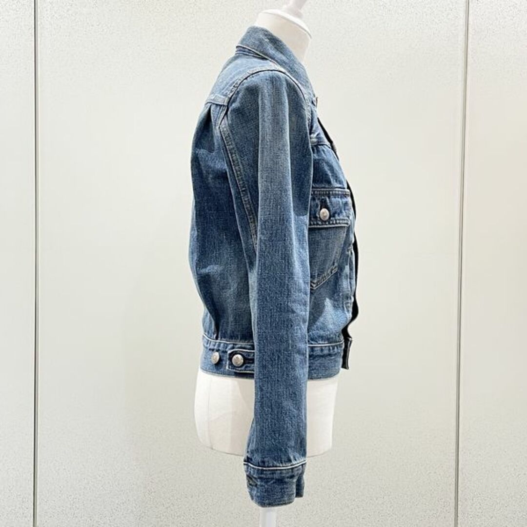 HYKE(ハイク)のHYKE デニムジャケット DENIM JAKET TYPE2 タイトフィット 定価3.5円 Gジャン ヴィンテージ加工 レディースのジャケット/アウター(Gジャン/デニムジャケット)の商品写真