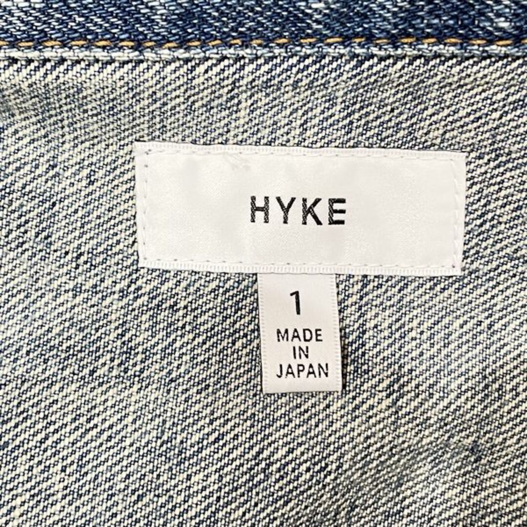 HYKE(ハイク)のHYKE デニムジャケット DENIM JAKET TYPE2 タイトフィット 定価3.5円 Gジャン ヴィンテージ加工 レディースのジャケット/アウター(Gジャン/デニムジャケット)の商品写真