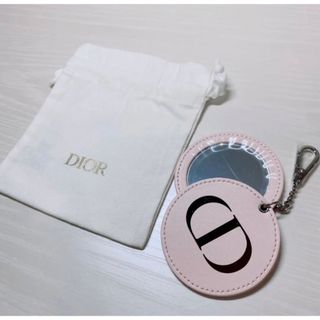 クリスチャンディオール(Christian Dior)の【新品未使用】ディオール ノベルティ コンパクトミラー、白巾着(ノベルティグッズ)