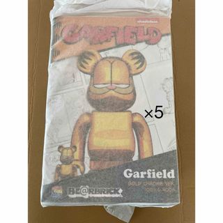 メディコムトイ(MEDICOM TOY)のBE@RBRICK GARFIELD GOLD CHROME 100％ 400％(その他)