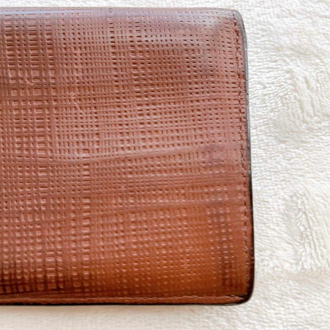 LOEWE(ロエベ)のLOEWE 長財布 ブラウン 茶 二つ折り財布 型押し カーフスキン レディースのファッション小物(財布)の商品写真