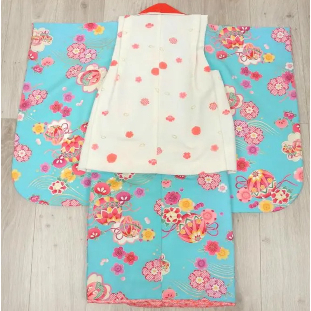 キッズ　着物　100cm キッズ/ベビー/マタニティのキッズ服女の子用(90cm~)(和服/着物)の商品写真