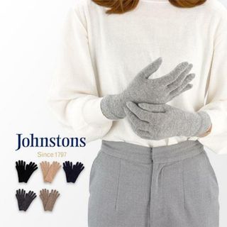 ジョンストンズ(Johnstons)のJOHNSTONS ジョンストンズ 手袋 カシミヤ ショートグローブ レディース(手袋)