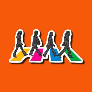 オリジナルステッカー(ビートルズ・Abbey Road)(その他)