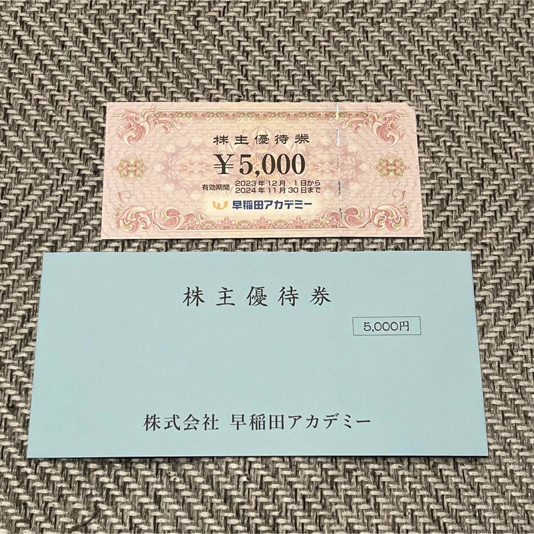 【最新版】早稲田アカデミー 株主優待 チケットのチケット その他(その他)の商品写真