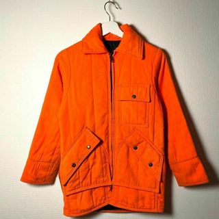 70sヴィンテージ【アメリカ】USA製　アウタージャケット　オレンジ705cm肩幅