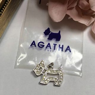 アガタ(AGATHA)の【美品】AGATHA アガタ ペンダントトップ 犬モチーフ ラインストーン(ネックレス)