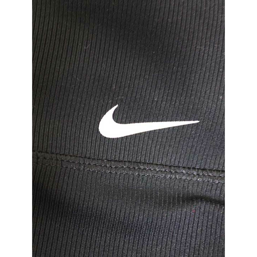 NIKE(ナイキ)の【値下げ】☆NIKE/ナイキ☆裾リボンヨガレギンス/ウエストゴム/ワンポイント/スポーツ/クロップド丈 ブラック/黒 レディース L【中古】春夏秋冬 325032 レディースのパンツ(その他)の商品写真