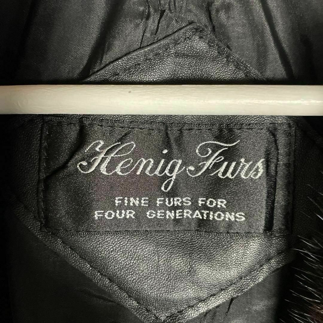 【Henig Furs❗️】ハリウッド超高級ブランドレザーテーラードジャケット黒 レディースのジャケット/アウター(テーラードジャケット)の商品写真