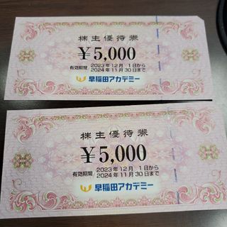 早稲田アカデミー株主優待券10000円分(その他)