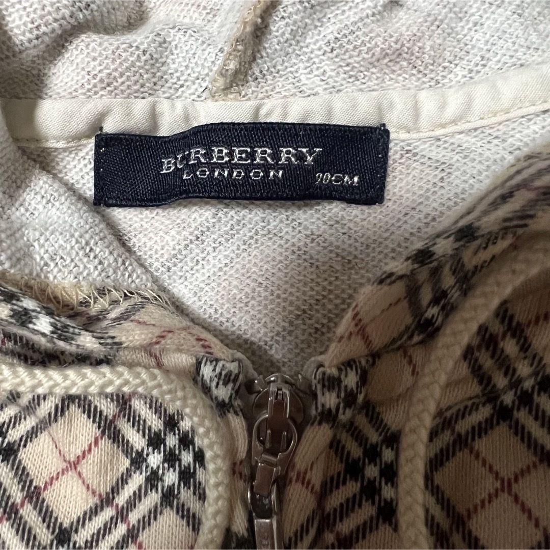 BURBERRY(バーバリー)の【SALE】バーバリーロンドン　パーカー　90cm ノバチェック　キッズ　ベビー キッズ/ベビー/マタニティのキッズ服男の子用(90cm~)(ジャケット/上着)の商品写真